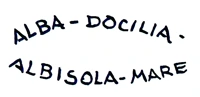 Marchio ceramica manifattura Alba Docilia, artista anonimo, Albisola Mare (SV), XX