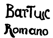 Marchio ceramica manifattura sconosciuta, Bartoluc Romano, Siena, XVIII