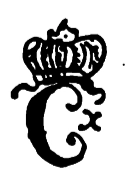 Marchio ceramica manifattura sconosciuta, marca usata sotto Carlo X per porcellane decorate (variante: nastri sottostanti alla corona più lunghi e bipartiti), Sèvres, XIX