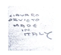 Marchio ceramica manifattura Ilario Ciaurro, artista anonimo, Orvieto (TR), XX