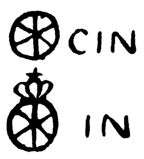 Marchio ceramica manifattura Höchst, ruota colla corona (riferita alla protezione di Emmerich), Höchst, XVIII