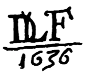 Marchio ceramica manifattura Conradi, Denis Lefebvre (attivo 1629–1649, ceramista a Nevers), Nevers, XVII
