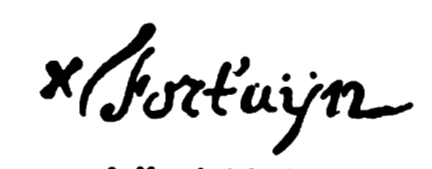 Marchio ceramica manifattura Alla Fortuna, artista anonimo, Delft, XVIII
