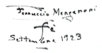 Marchio ceramica manifattura Ferruccio Mengaroni, artista anonimo, Pesaro (PU), XX