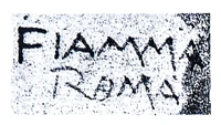 Marchio ceramica manifattura Fiamma, artista anonimo, Roma (RM), XX
