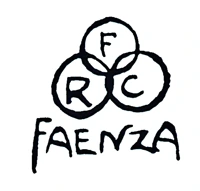 Marchio ceramica manifattura FRC – Fabbriche Riunite Ceramiche, artista anonimo, Faenza (RA), XX