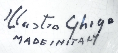 Marchio ceramica manifattura Mastro Ghigo, Camillo Ghigo (Torino, 1912-1992), Torino, XX