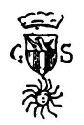 Marchio ceramica manifattura sconosciuta, Gerolamo Salomoni (attribuito, pittore maiolicaro Savona XVIII secolo), Savona, XVIII