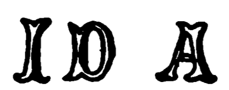 Marchio ceramica manifattura Johannes den Appel (maiolicaio di Delft, attivo nel XVII secolo), artista anonimo, Delft, XVII-XVIII