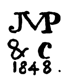 Marchio ceramica manifattura Jan van Putten & C. (Società comprendente fabbriche «Tre campane», «Artiglio» e «Rosa»), artista anonimo, Delft, XIX