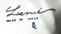 Marchio ceramica manifattura Lenci, AJA, Torino (TO), XX