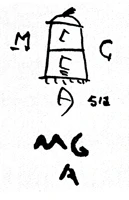 Marchio ceramica manifattura MGA Mazzotti Giuseppe, Mazzotti Giuseppe, Albisola Marina (SV), XX