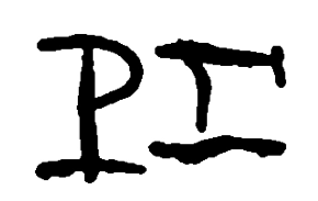 Marchio ceramica manifattura Nevers (attribuita a Petit-Enfert), Petit-Enfert (faience Nevers), Nevers, XVII-XVIII