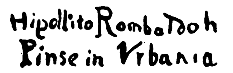 Marchio ceramica manifattura Hippolito Rombaldotti, Hippolito Rombaldotti (maiolicaio attivo a Castel Durante nel XVII sec.), Castel Durante, XVII