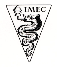 Marchio ceramica manifattura IMEC – Industria Milanese Elettroceramica, artista anonimo, Milano, XX