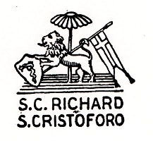 Marchio ceramica manifattura Soc. Ceramica Richard Ginori ("S. CRISTOFORO"), artista anonimo, Milano, XX