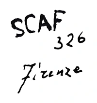 Marchio ceramica manifattura SCAF – Società Ceramica Artistica Fiorentina, artista anonimo, Firenze (FI), XX