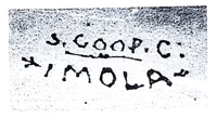 Marchio ceramica manifattura SCC – Società Cooperativa Ceramica, artista anonimo, Imola (BO), XX
