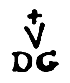 Marchio ceramica manifattura Vinovo, del Dott. Gioanetti (fondatore/direttore, Vittorio Amedeo Gioanetti, attivo c. 1776-1815), Vinovo, XVIII