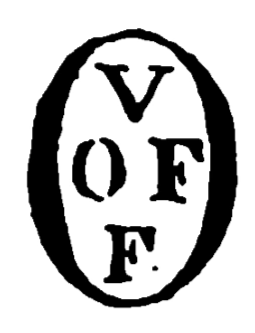 Marchio ceramica manifattura Urbino, Orazio Fontana (monogramma), Urbino, XVI